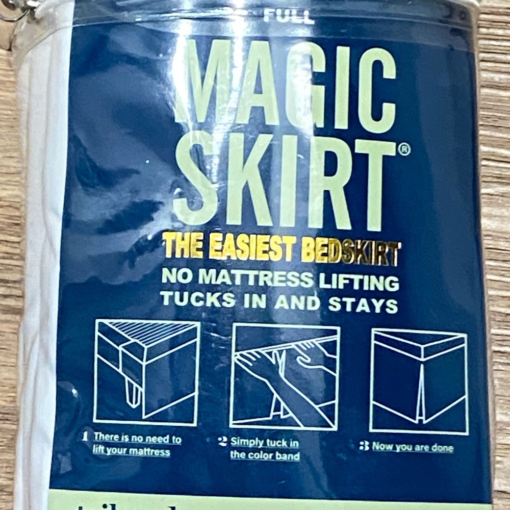 Magic Skirt Bed Skirt in white